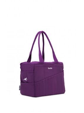 Purple Canvas Tote - Women's Everyday Shoulder Bag